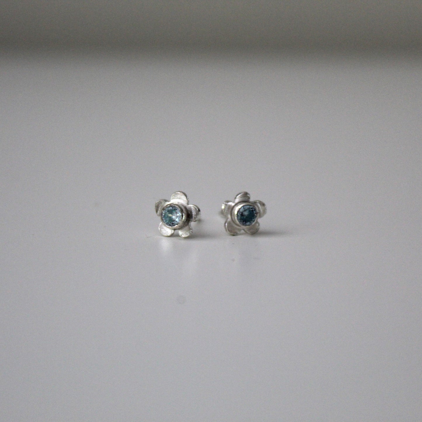 Bloom Sterling Silver Flower Mini Studs