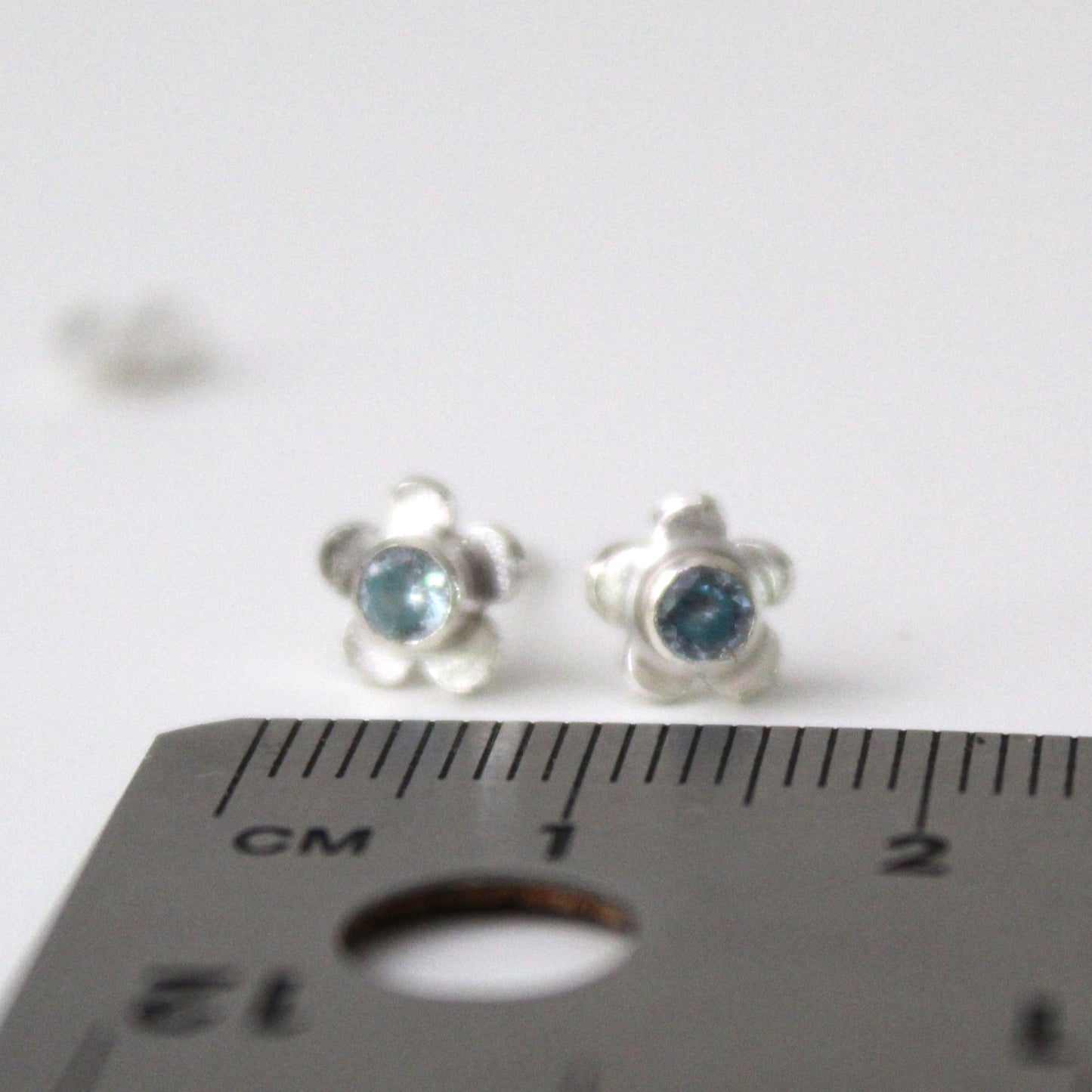 Bloom Sterling Silver Flower Mini Studs