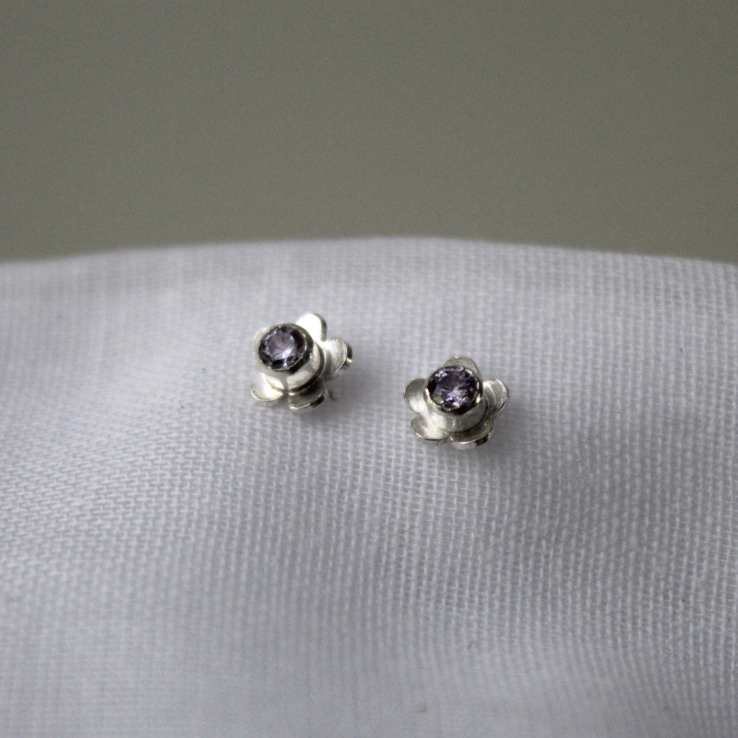 Bloom Sterling Silver Flower Mini Studs