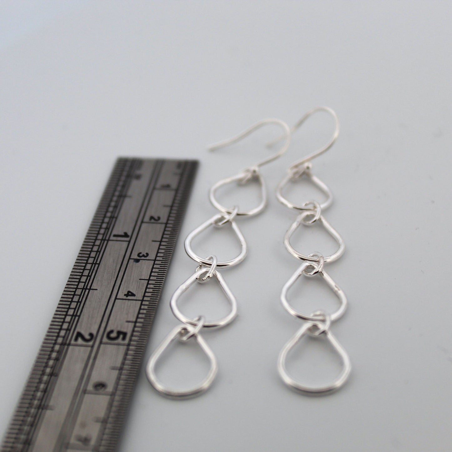 Sterling Silver Teardrop Dangle Earrings, Shine On