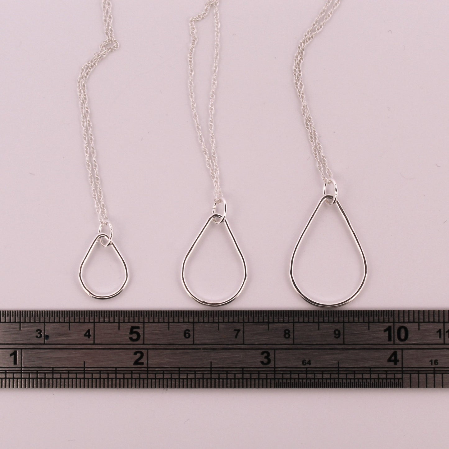 Sterling Silver Teardrop Pendant Necklace