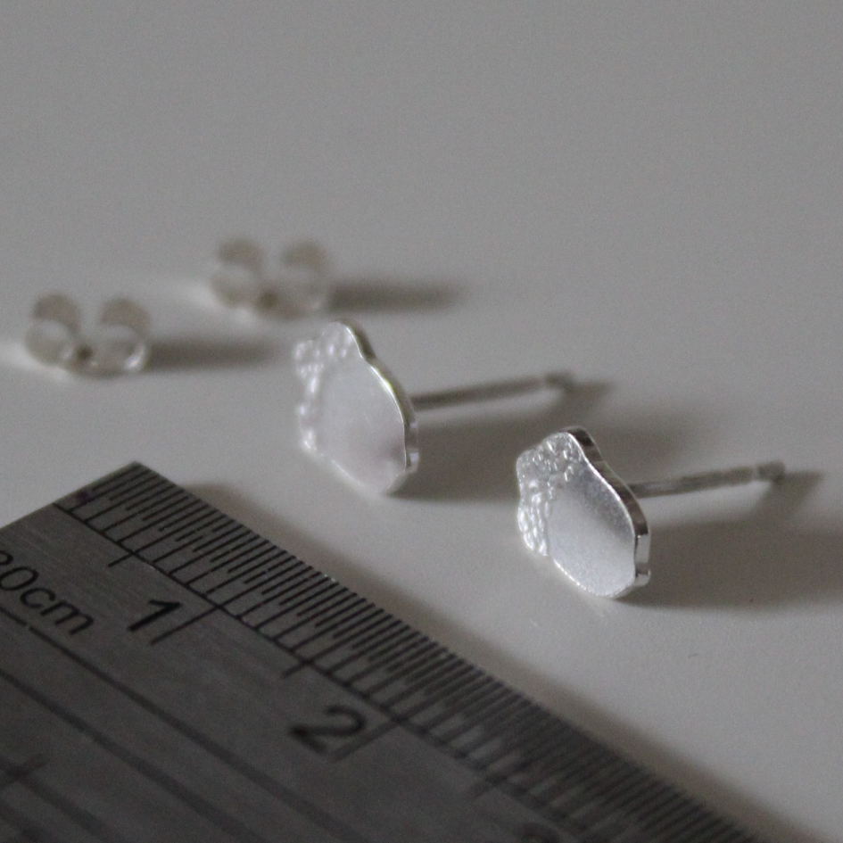 Sterling Silver Acorn Studs, Shine On