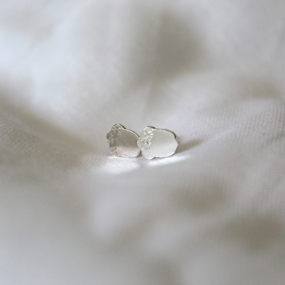 Sterling Silver Acorn Studs, Shine On