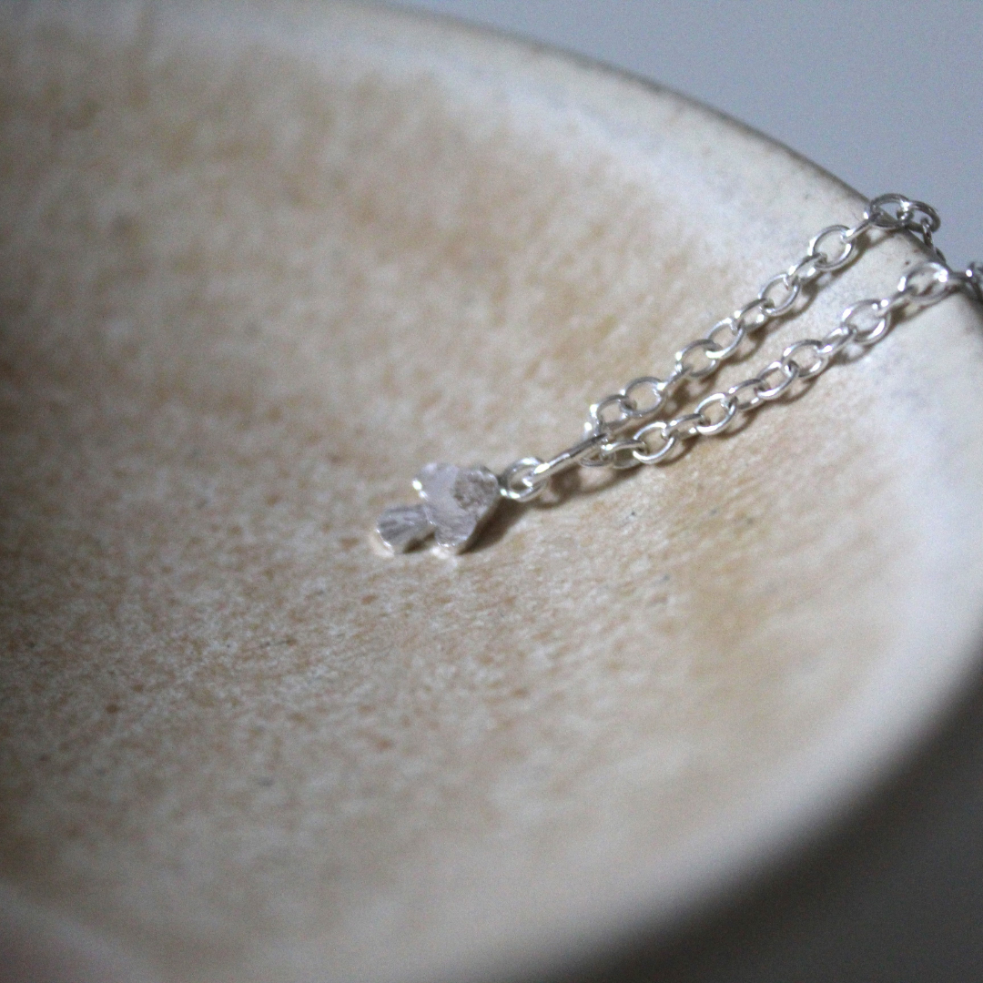 Sterling Silver Bracelet with Mushroom Charm, Shine On