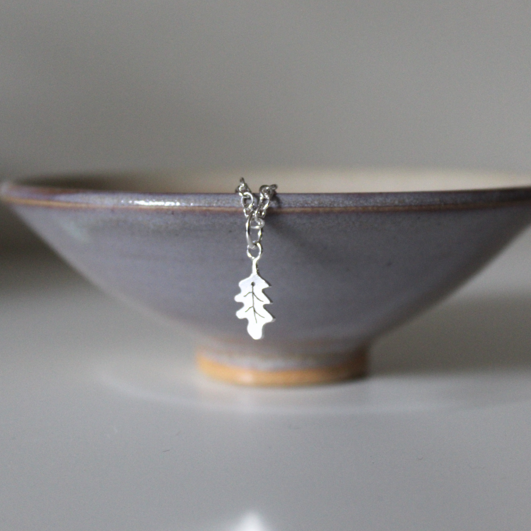 Sterling Silver Oak Leaf Bracelet, Shine On