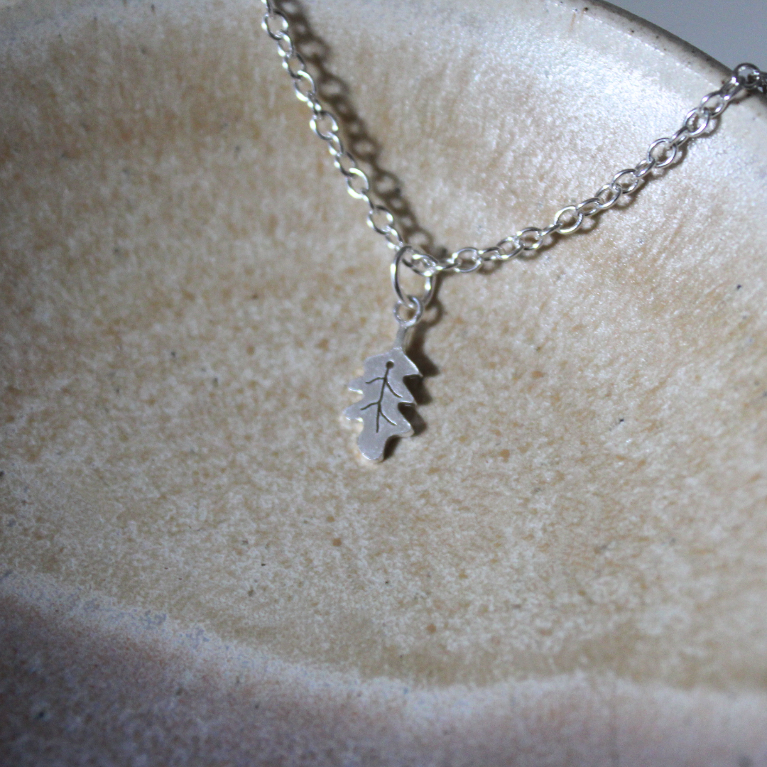 Sterling Silver Oak Leaf Bracelet, Shine On