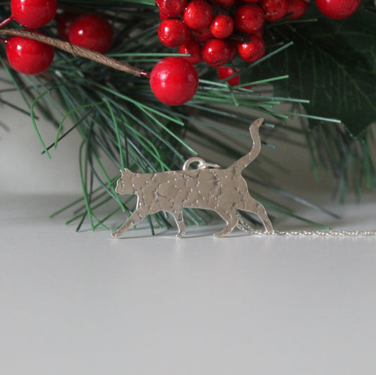 Constellation Cat Necklace in Sterling Silver - Shine On Shop