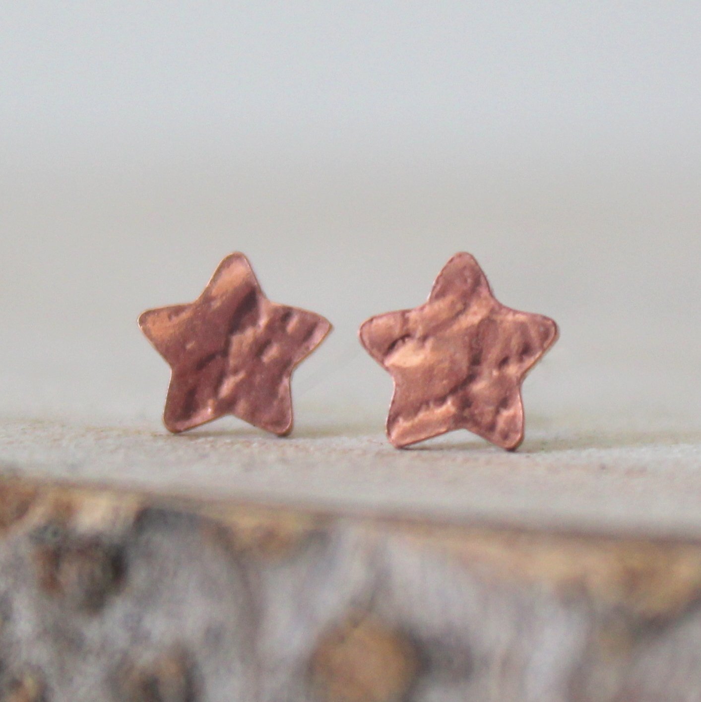 Copper Tiny Star Studs - Shine On Shop