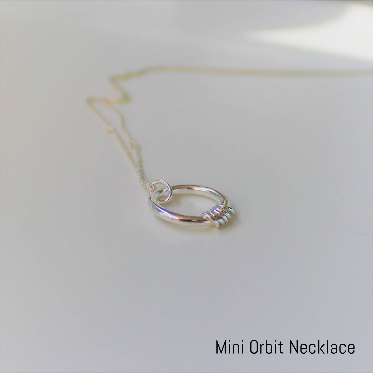 Sterling Silver Orbit Necklace Shine On