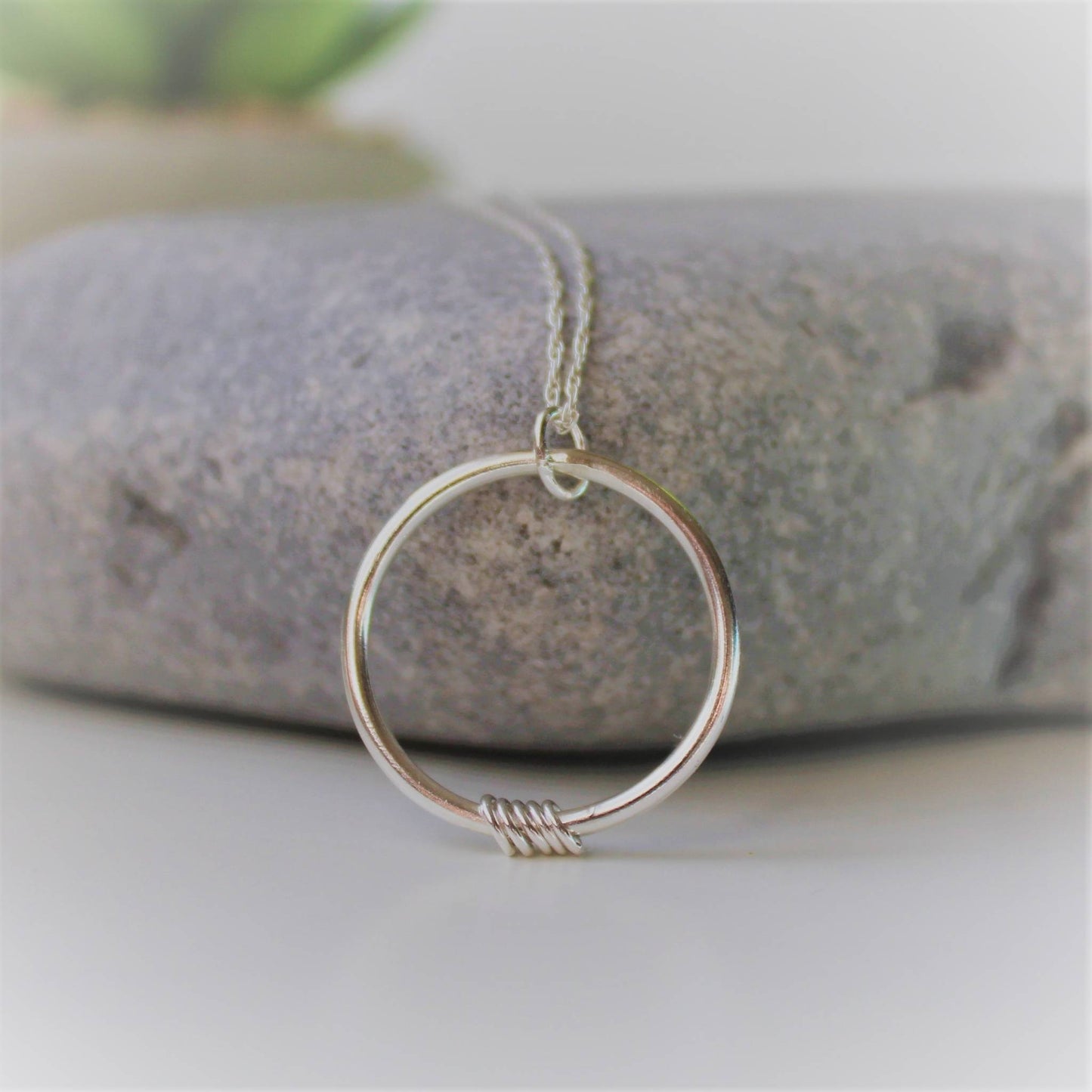 Sterling Silver Orbit Necklace Shine On