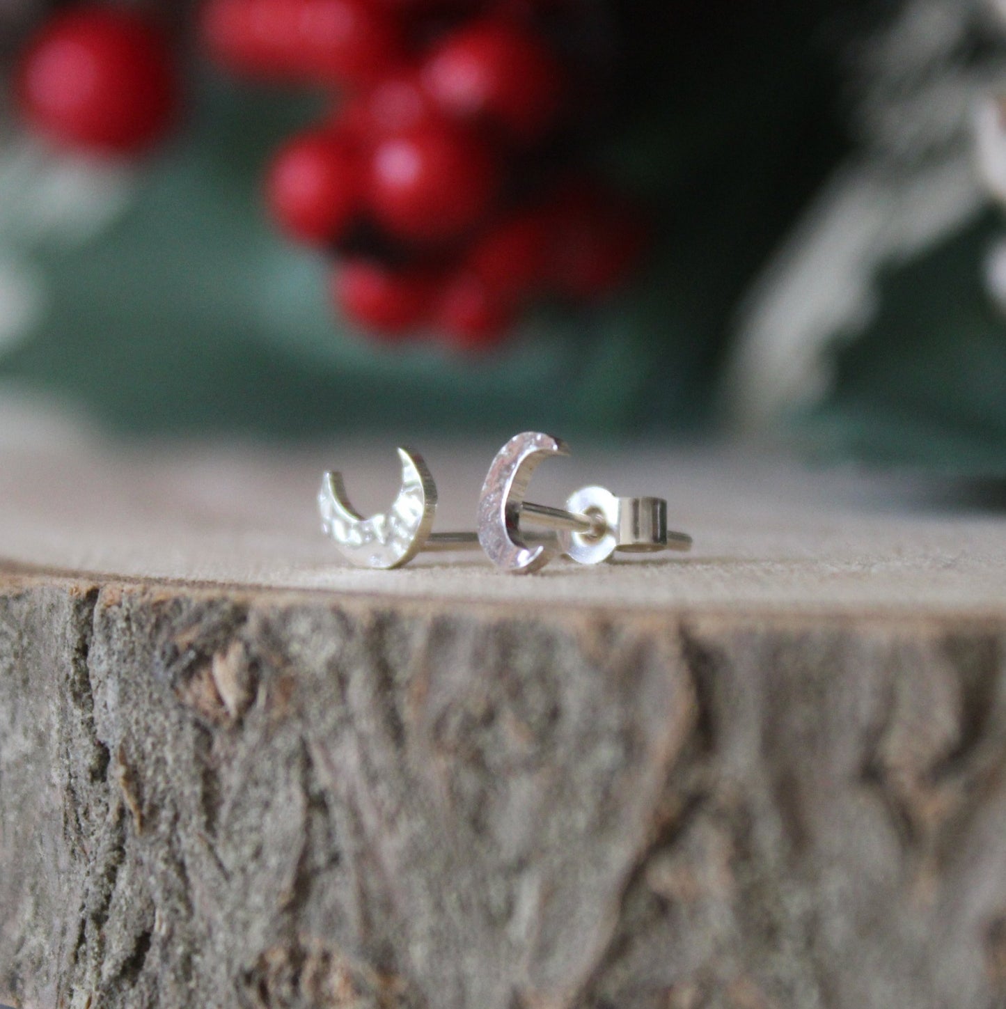 Sterling Silver Moon and Star Studs - Shine On Shop