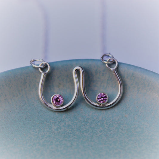 Sterling Silver Sparkle Tits Boobs Necklace - Shine On Shop
