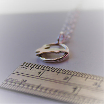 Mini Hare Necklace in Sterling Silver - Shine On Shop