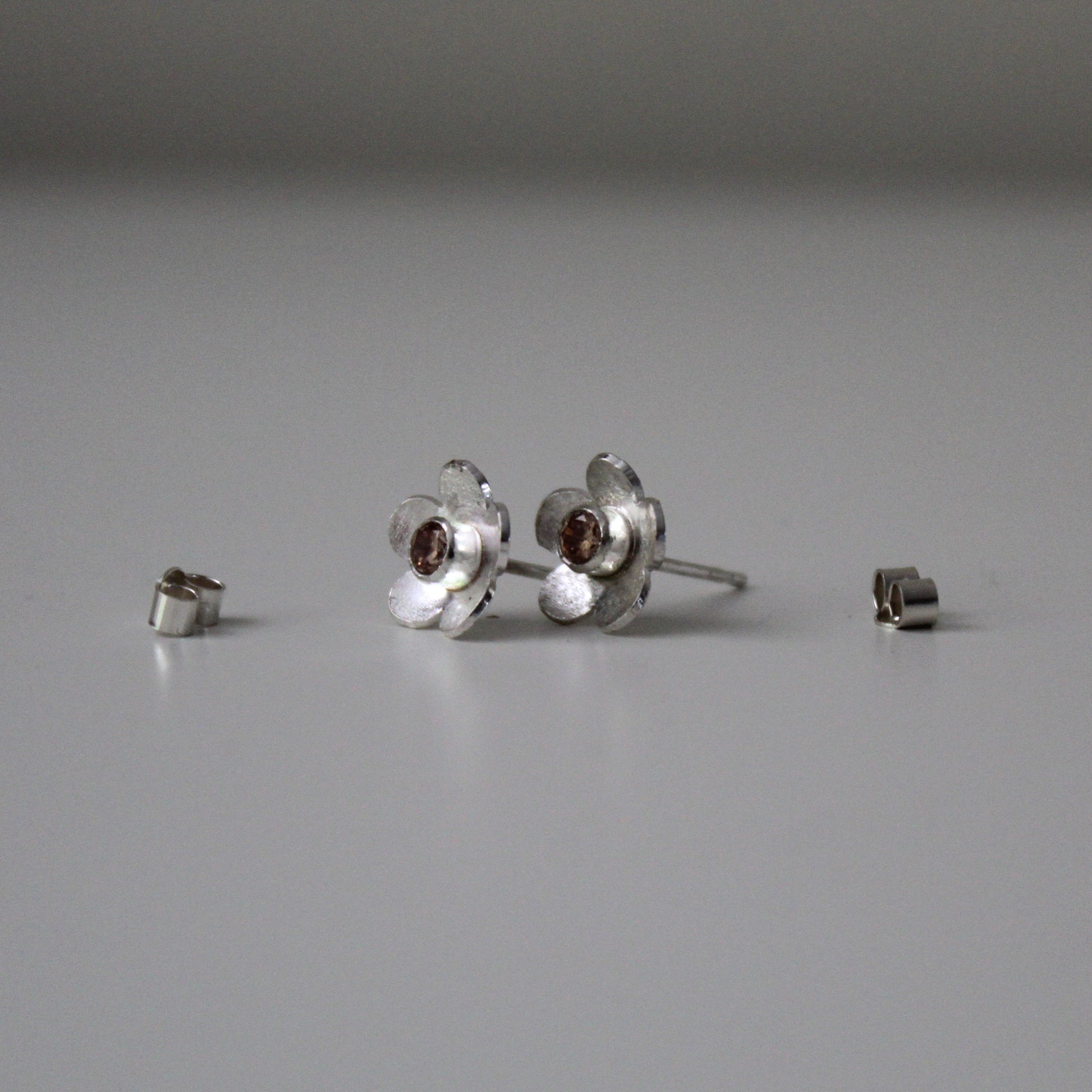 Bloom Sterling Silver Flower Studs