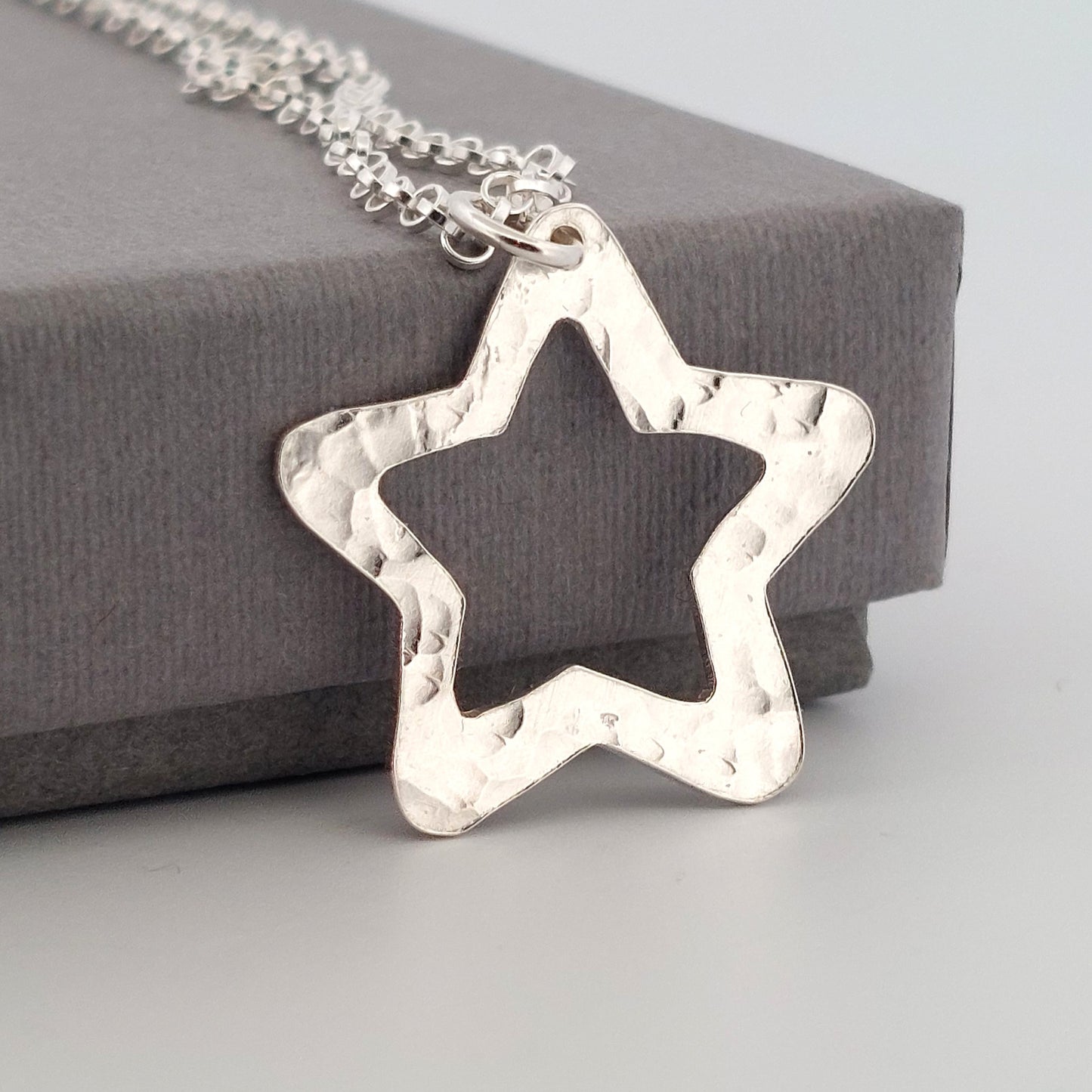 Sterling Silver Lucky Stars Necklace