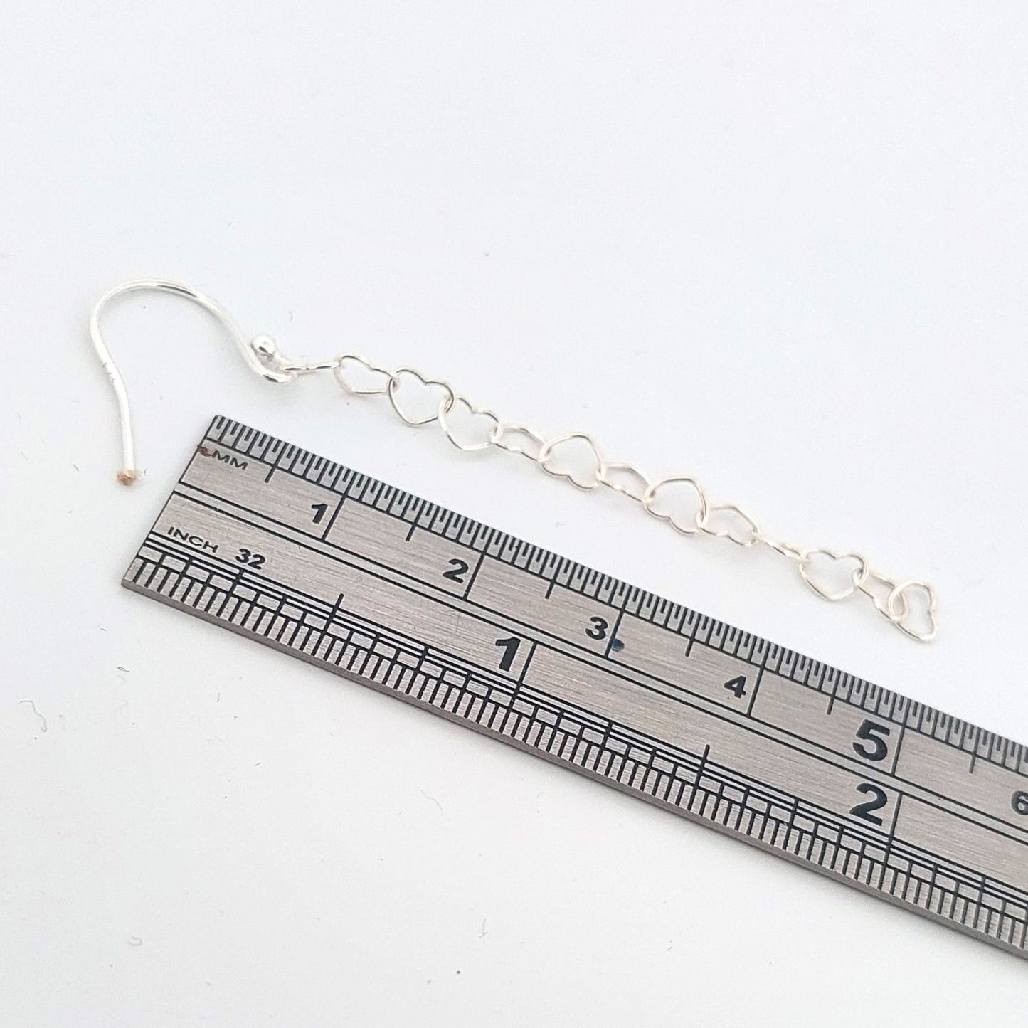 Sterling Silver Heart Dangle Earrings