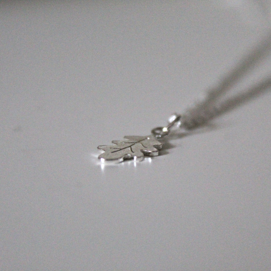 Sterling Silver Oak Leaf Necklace, Shine On