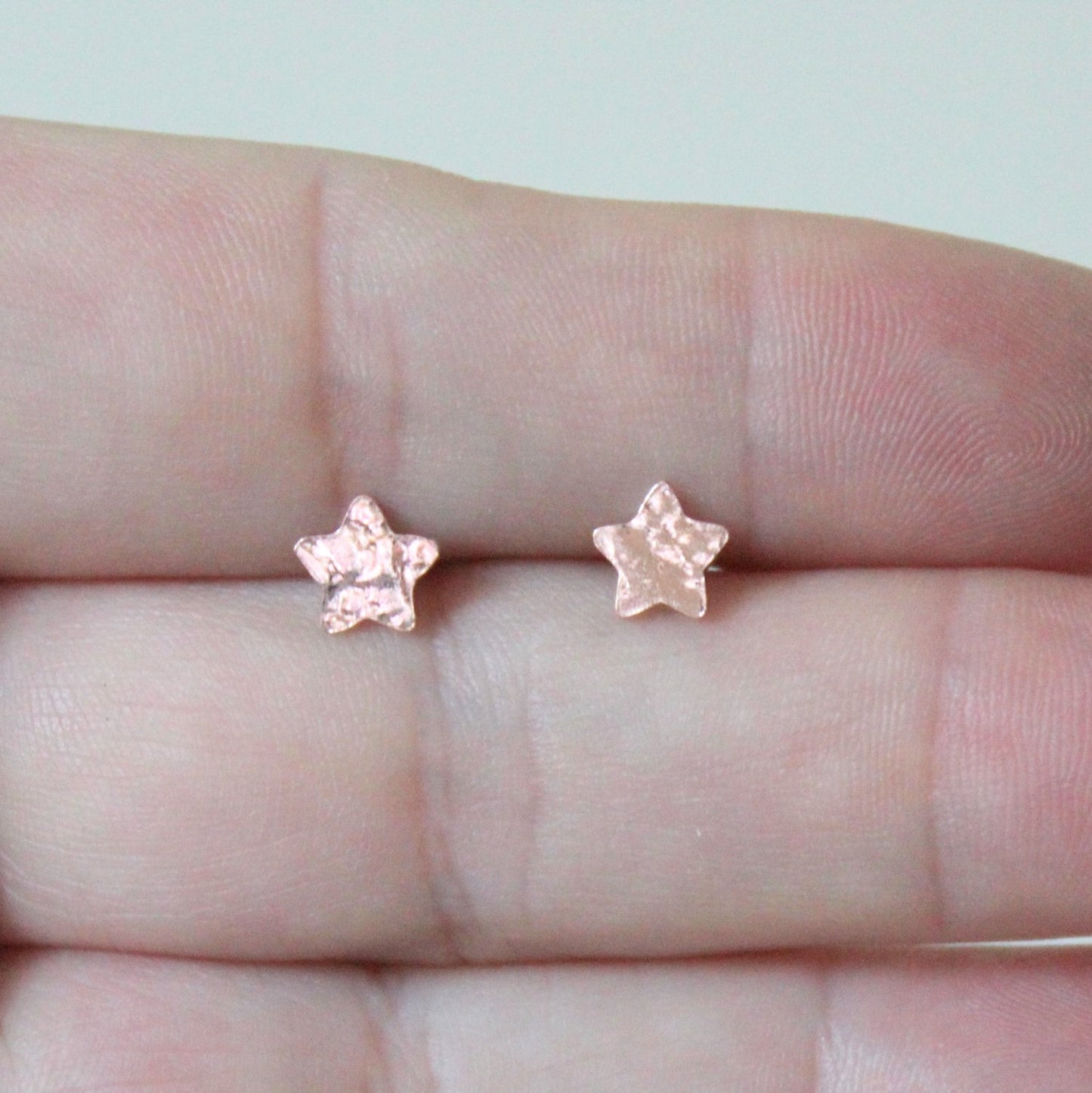 Copper Tiny Star Studs - Shine On Shop