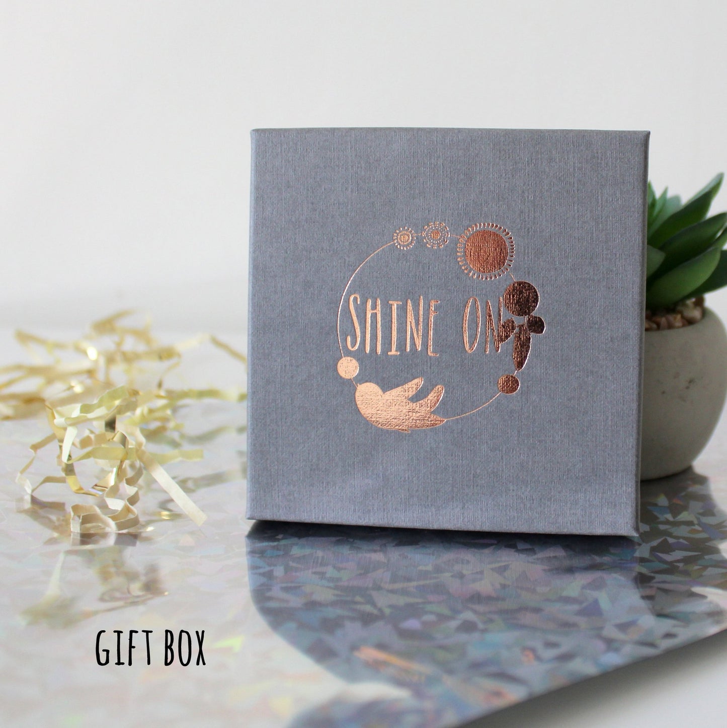 Grey Gift Box, Shine On