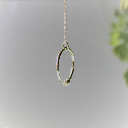 Sterling Silver Orbit Necklace Shine On