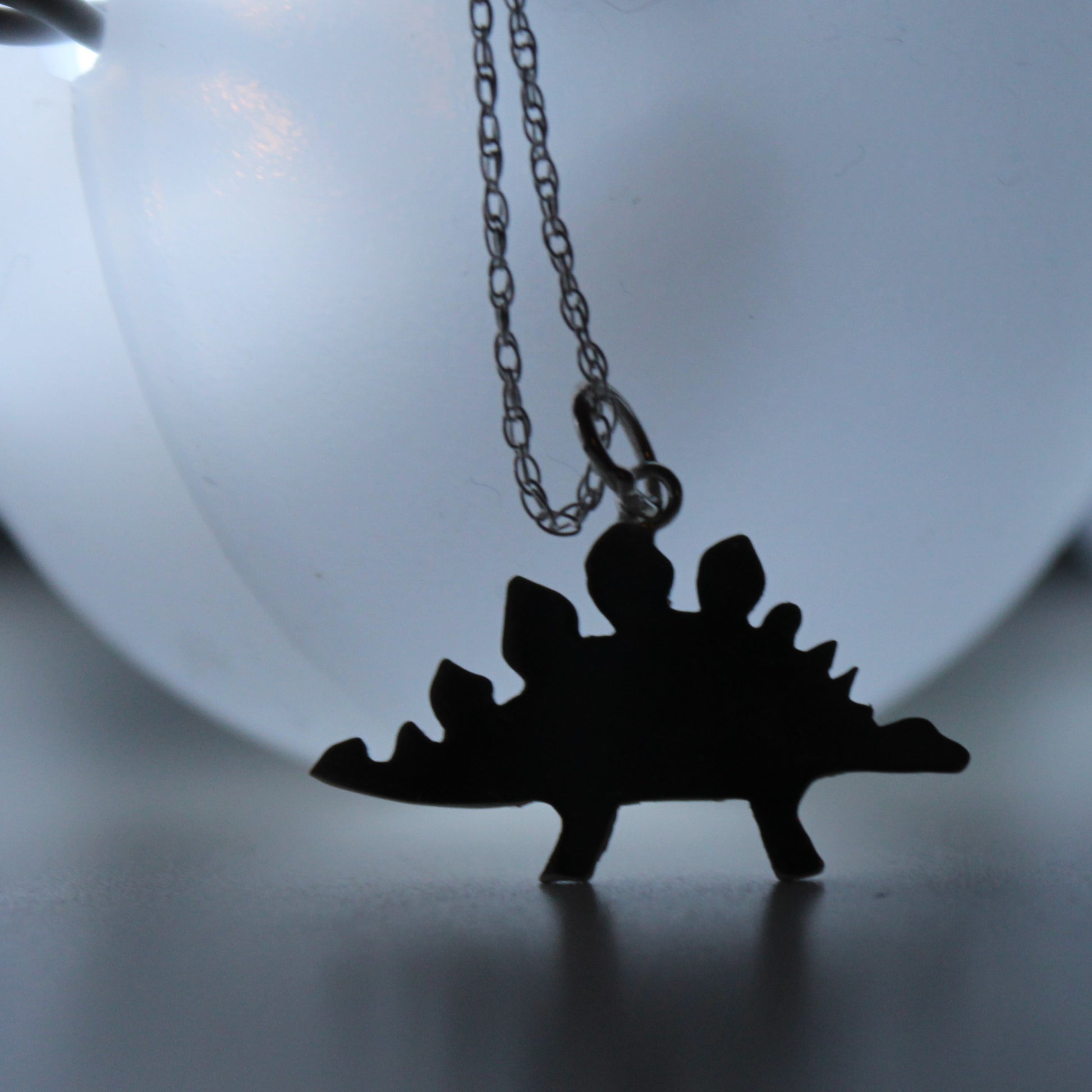 Shiny Advent Dinosaur Necklace, Stegosaurus, Shine On