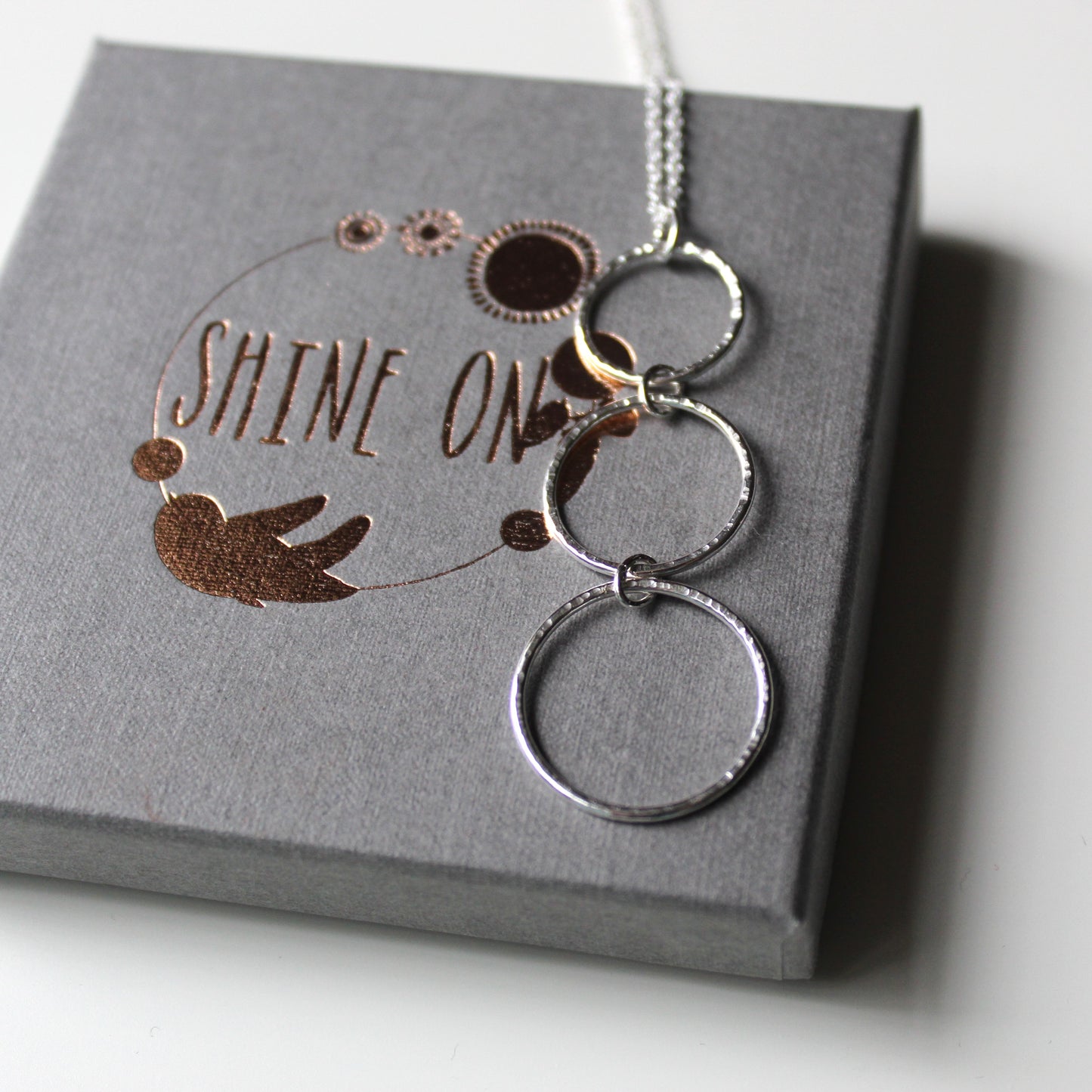 Sterling Silver Circle Necklace - Shine On