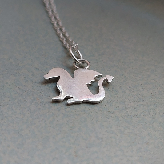 Sterling Silver Dragon Necklace - Shine On Shop