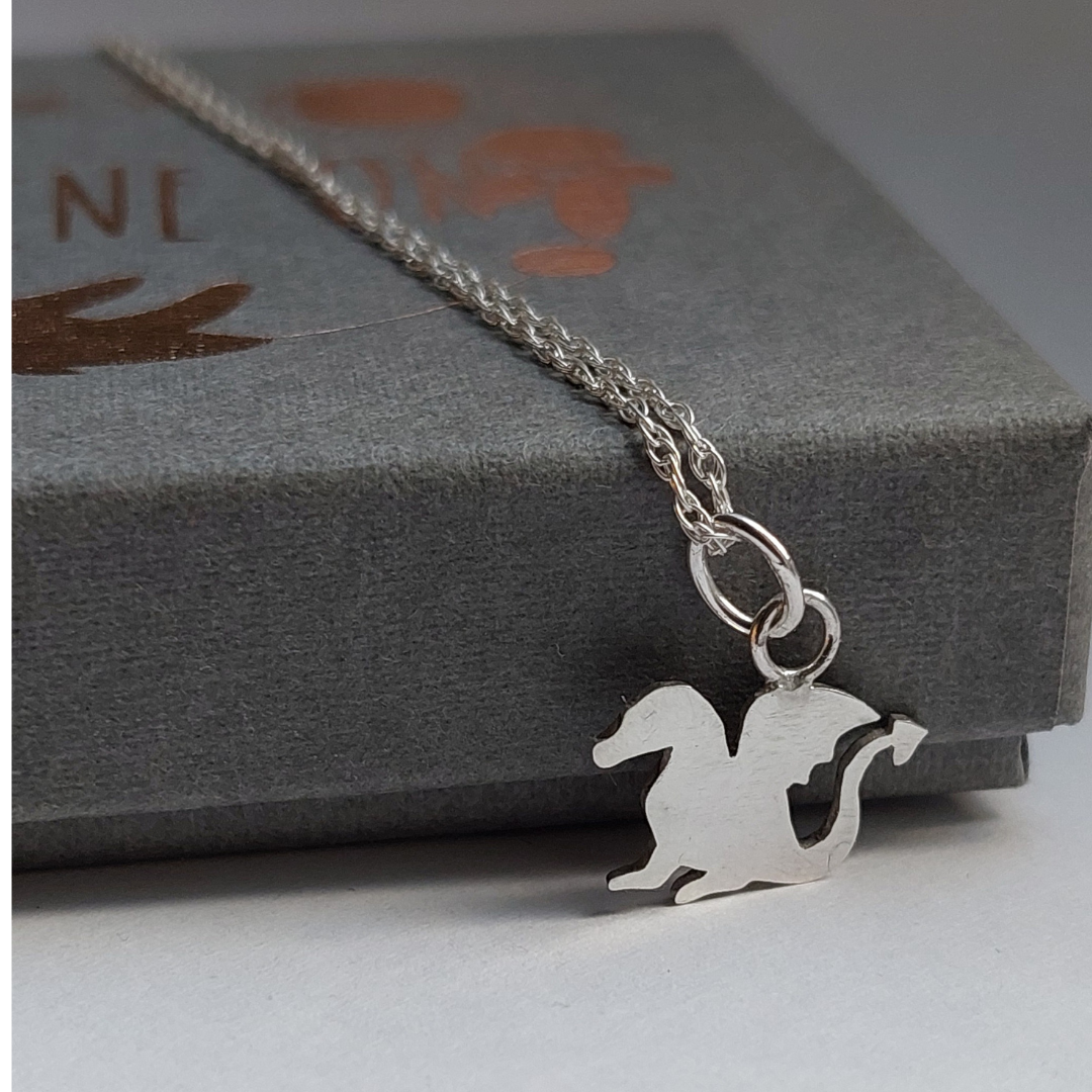 Sterling Silver Dragon Necklace - Shine On Shop