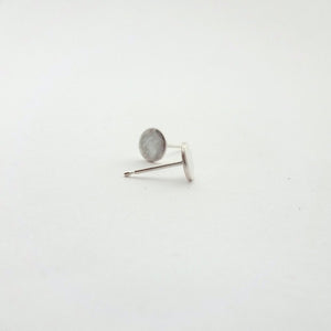 Sterling Silver Circle Stud Earrings - Shine On Shop