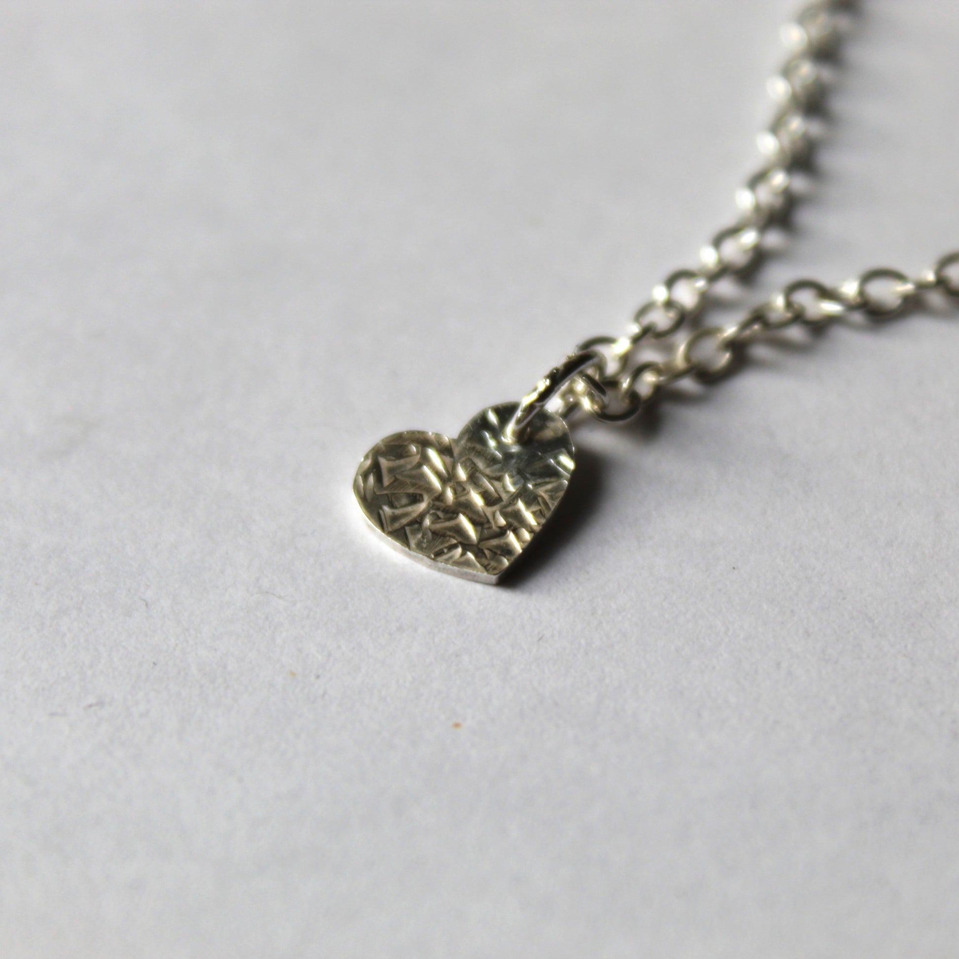 Sterling Silver Bracelet with Heart Charm, Shine On