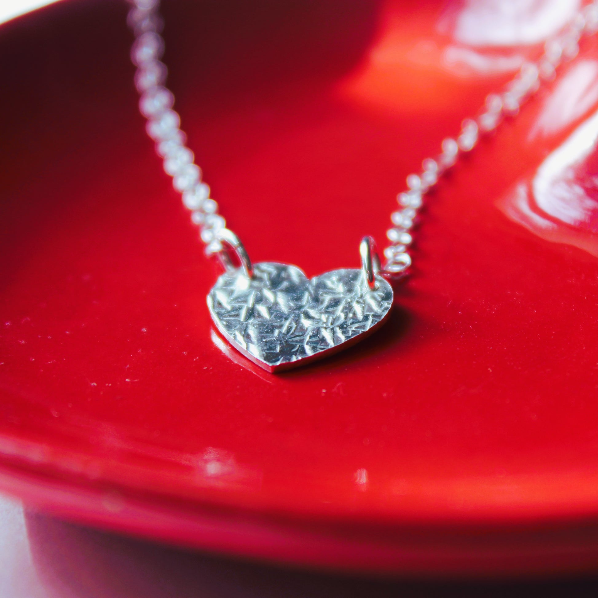 Hearts and Kisses Necklace in Sterling Silver - Shine On Shop
