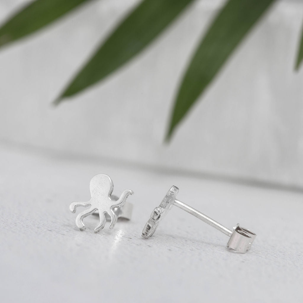 Sterling silver new arrivals octopus earrings
