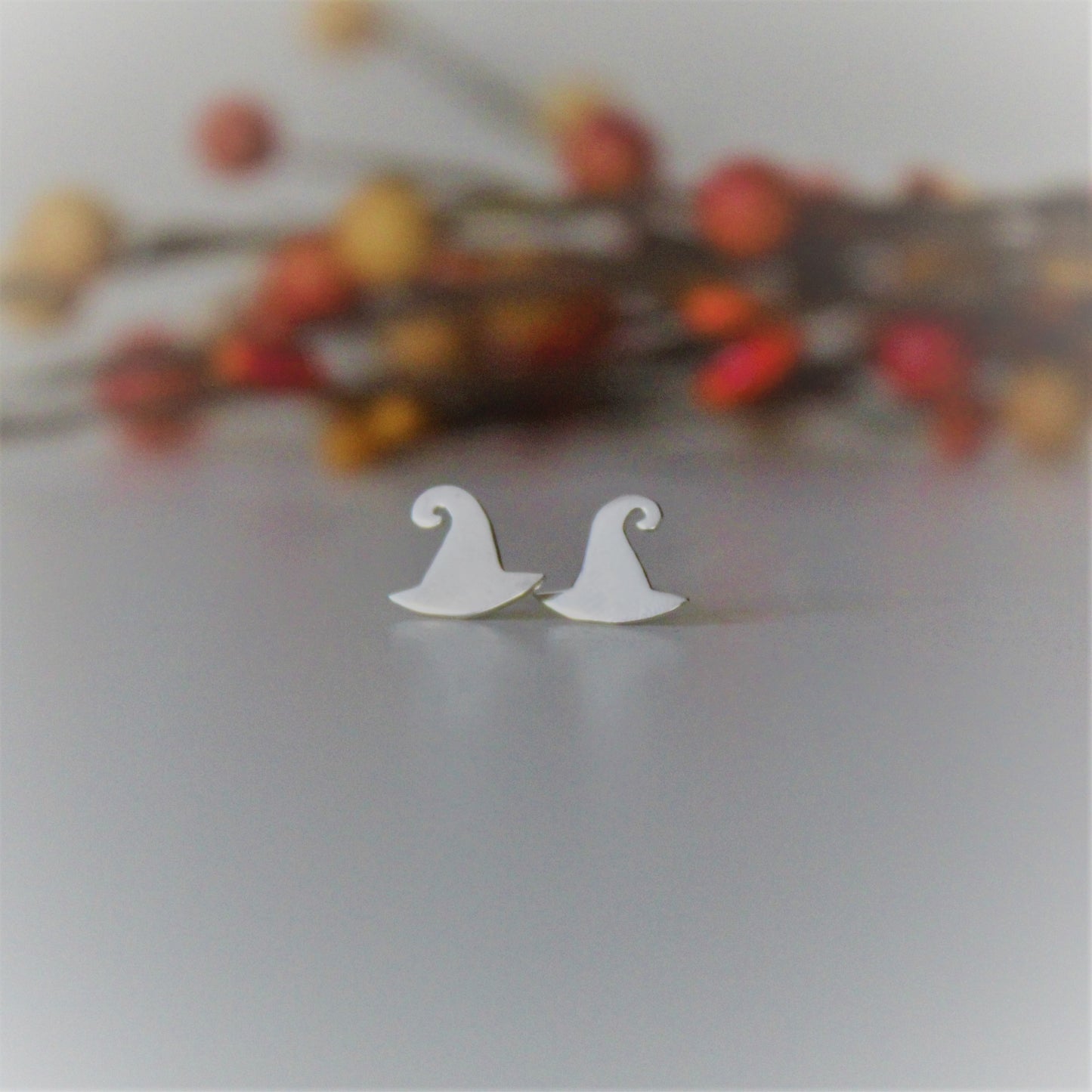 Sterling Silver Witches Hat Earrings